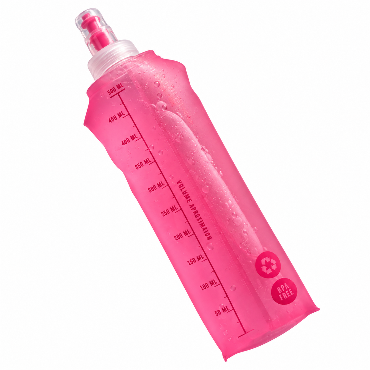 Botella Flask 500cc Fucsia