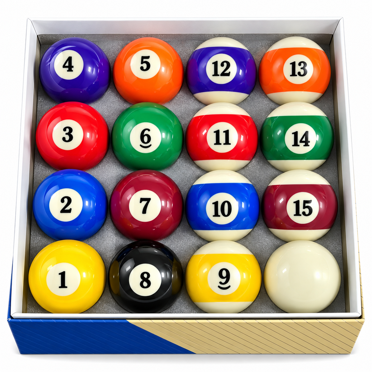Caja bolas de pool