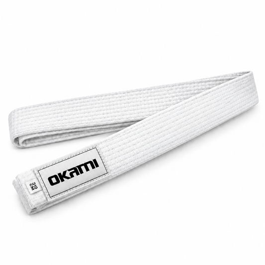 Cinturón Blanco Artes Marciales 310 cm - Okami