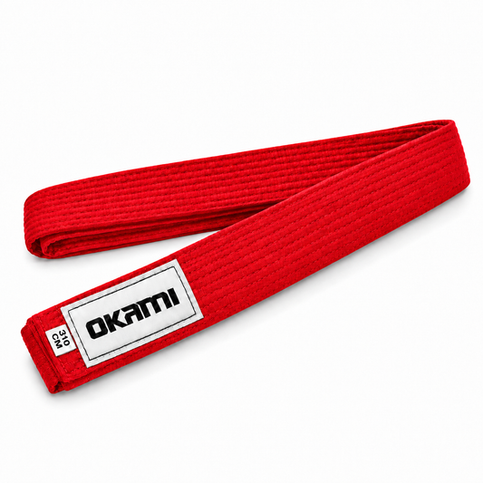 Cinturón Rojo Artes Marciales 310 cm - Okami