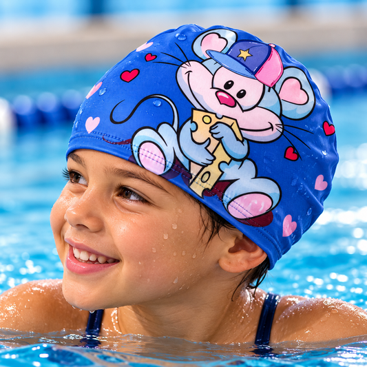 Gorro natación lycra niño de 2 a 8 años ratoncito