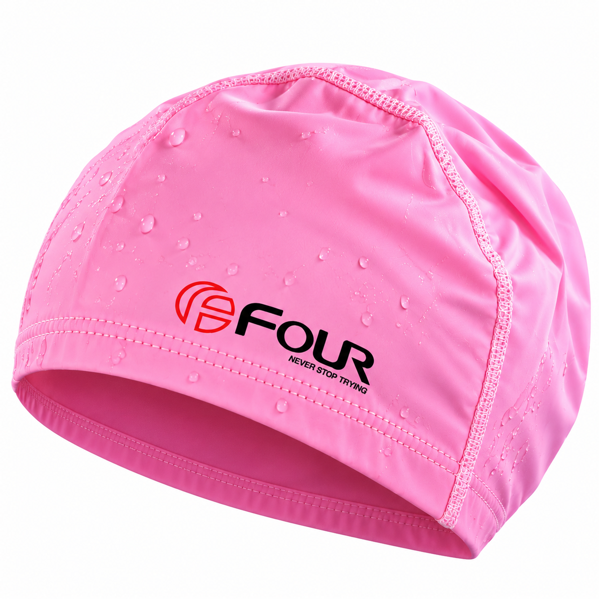 Gorro natación polyflex rosado