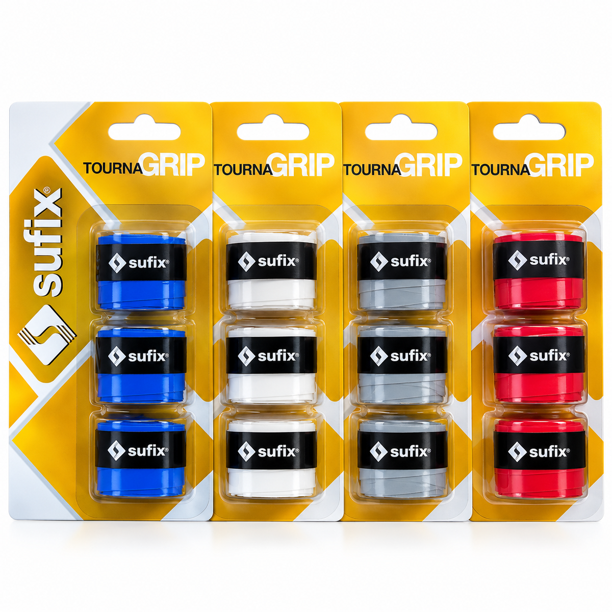 Grip sufix tenis Rojo 3 unidades