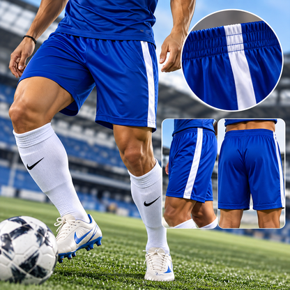 Short Deportivo Selecc Azul Rey/Blanco con Protector Interior || LJS