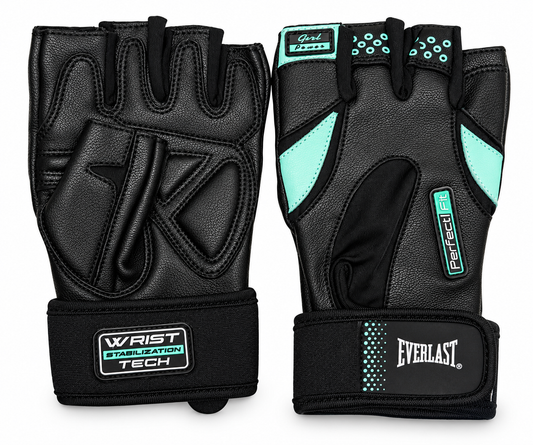 Guante fitness eve pro mujer negro/celeste - Everlast