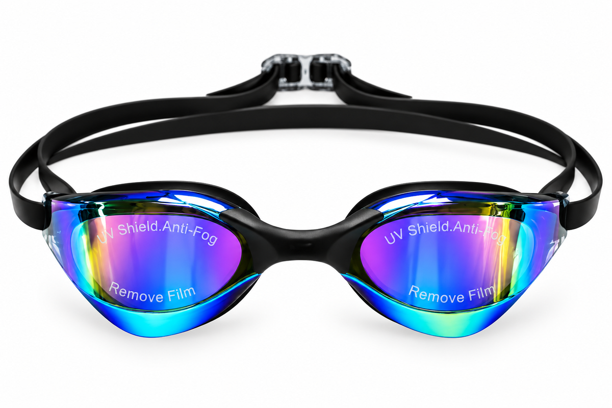 Lente de natación competencias black-mirror