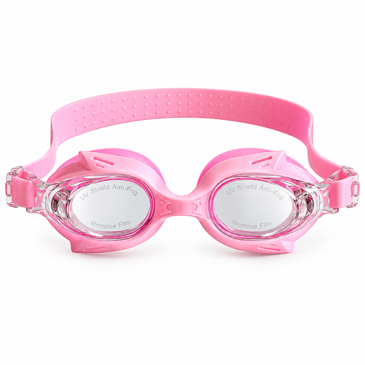 Lente natación niño rosado