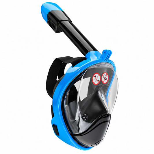 Máscara snorkel full face negro/azul