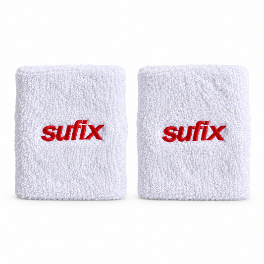 Muñequera sufix doble Par Blanco