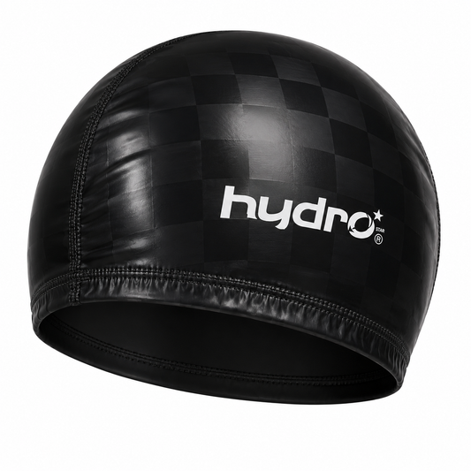 Gorro de Natación Hydro Liso Polyflex Negro Adulto
