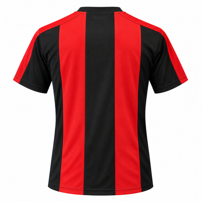 Camiseta Rayada Negro Rojo | S | M | L | XL | XXL || LJS