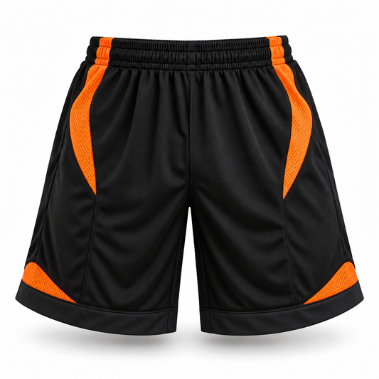 Short Alemania Negro/Naranjo Flúor | L | XL || LJS