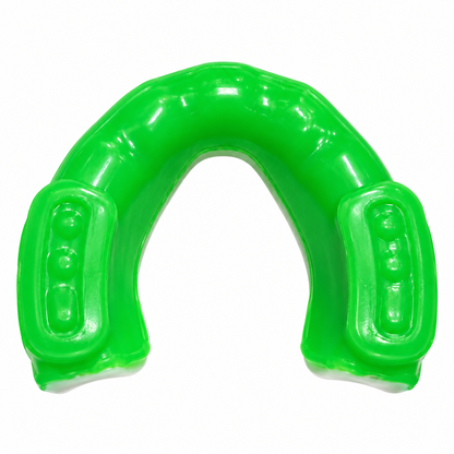 Protector bucal verde/blanco doble gel