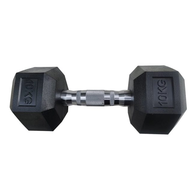 Mancuerna Hexagonal Caucho 10Kg – Unidad