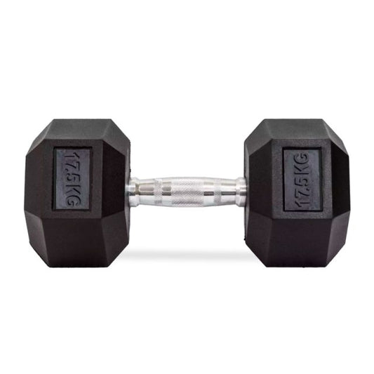 Mancuerna Hexagonal Caucho 17,5Kg – Unidad