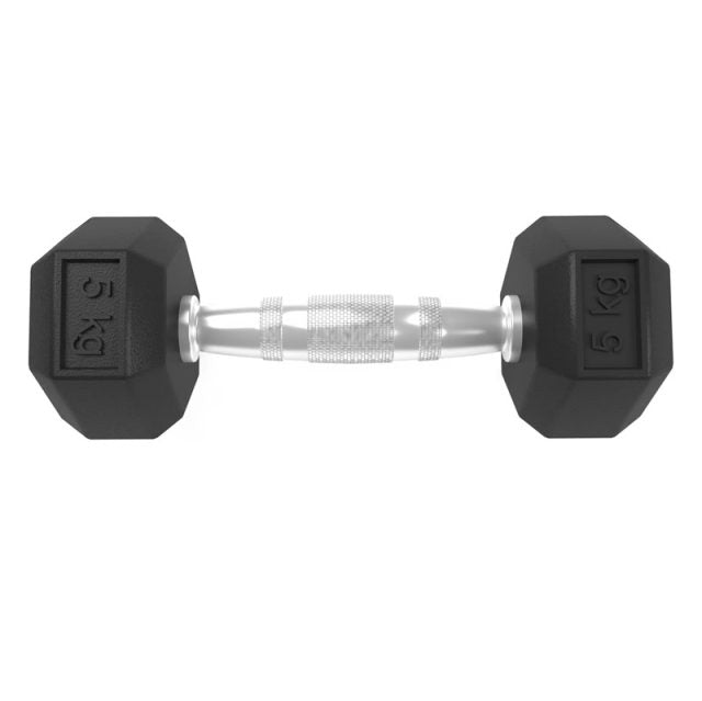 Mancuerna Hexagonal Caucho 5Kg – Unidad