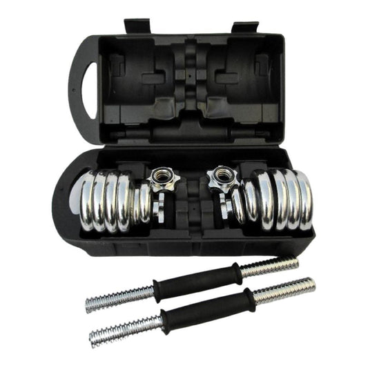 Maleta mancuerna 30kg cromadas