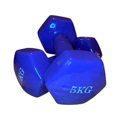 Mancuerna metal colores 5kg