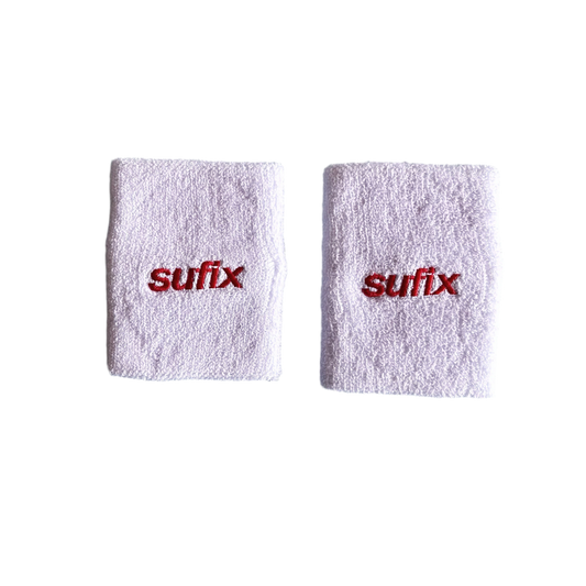 Muñequera sufix doble Par Blanco