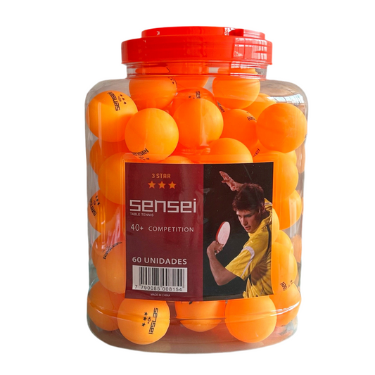 Pelotas ping pong frasco 60