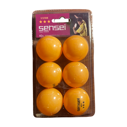Pelotas ping pong sensei 3 estrellas