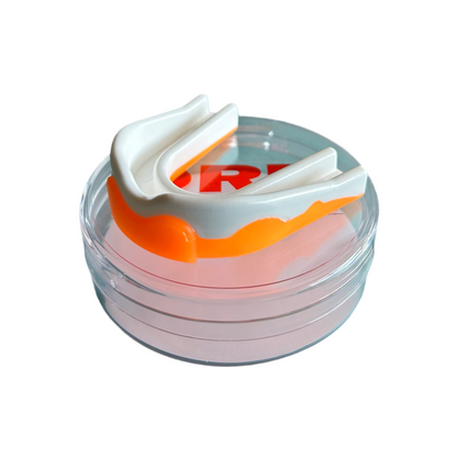 Protector bucal Junior Blanco con Naranjo