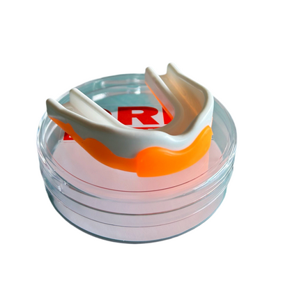 Protector bucal Junior Blanco con Naranjo