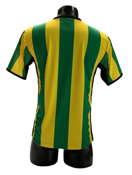 Camiseta rayada Verde - Amarillo - Negro