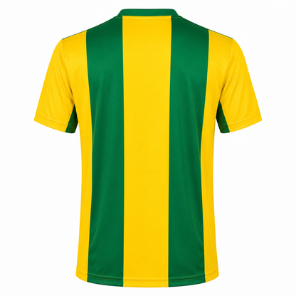 Camiseta Rayada Verde Amarillo Oro DryFit – Confección Nacional