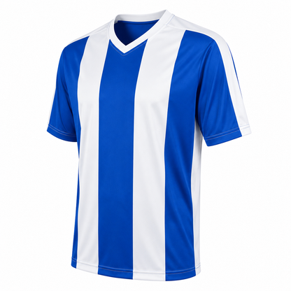 Camiseta rayada Azul - Blanco