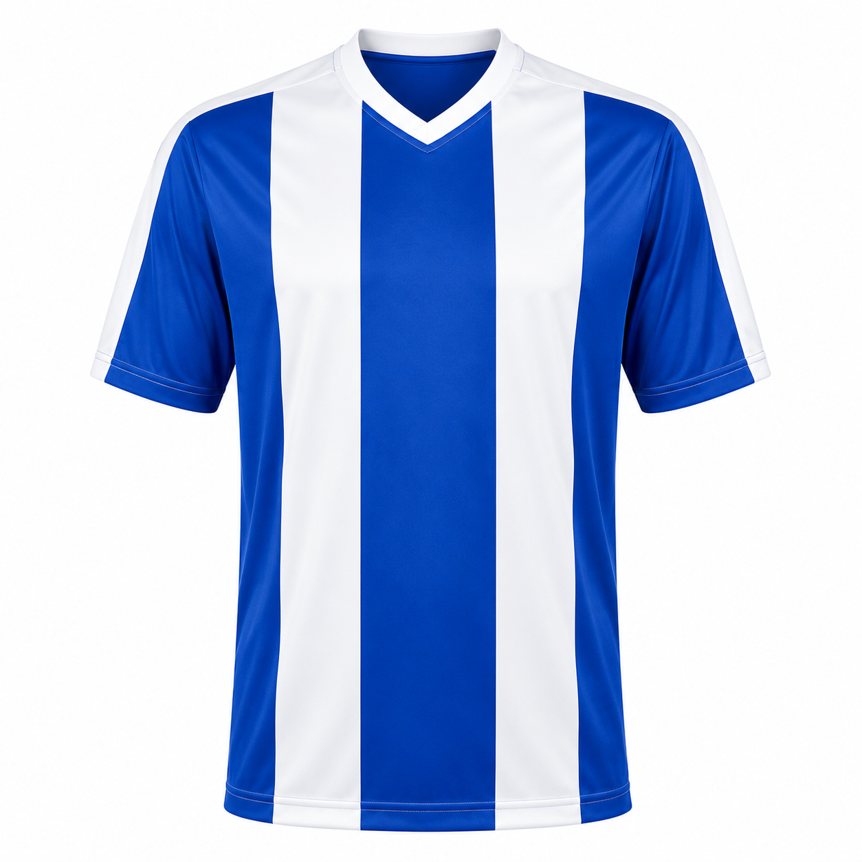 Camiseta rayada Azul - Blanco