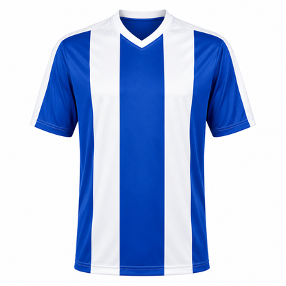 Camiseta rayada Azul - Blanco