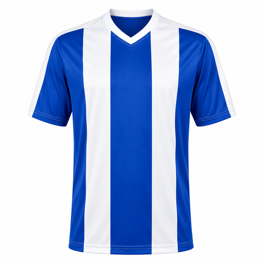 Camiseta rayada Azul - Blanco