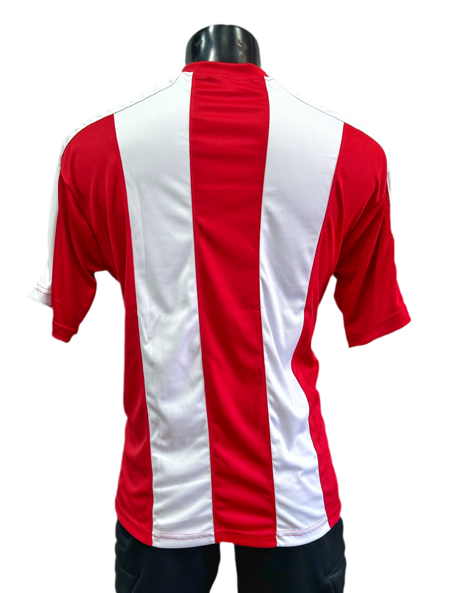 Camiseta rayada Rojo - Blanco