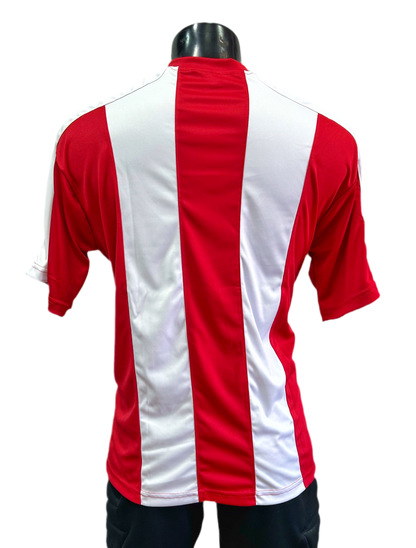 Camiseta rayada Rojo - Blanco