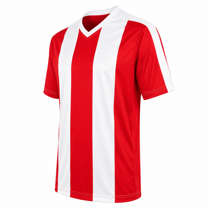 Camiseta Rayada Rojo/Blanco DryFit Confección Nacional | LJS