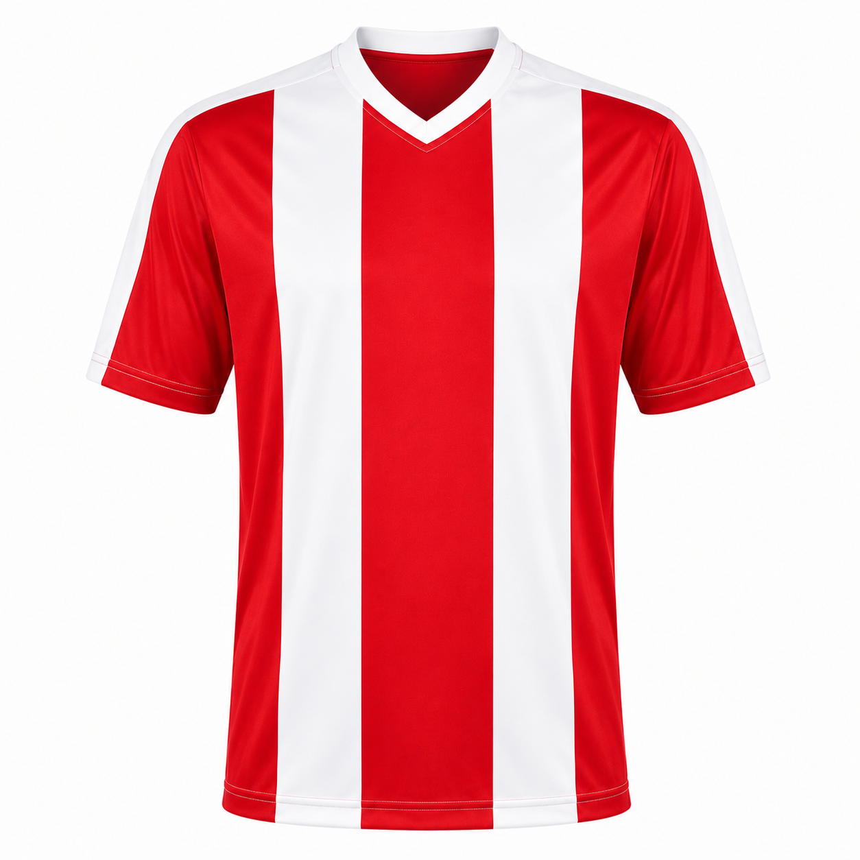 Camiseta Rayada Rojo/Blanco DryFit Confección Nacional | LJS