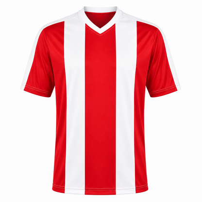 Camiseta Rayada Rojo/Blanco DryFit Confección Nacional | LJS