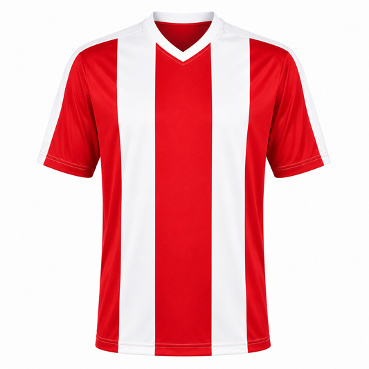 Camiseta Rayada Rojo/Blanco DryFit Confección Nacional | LJS
