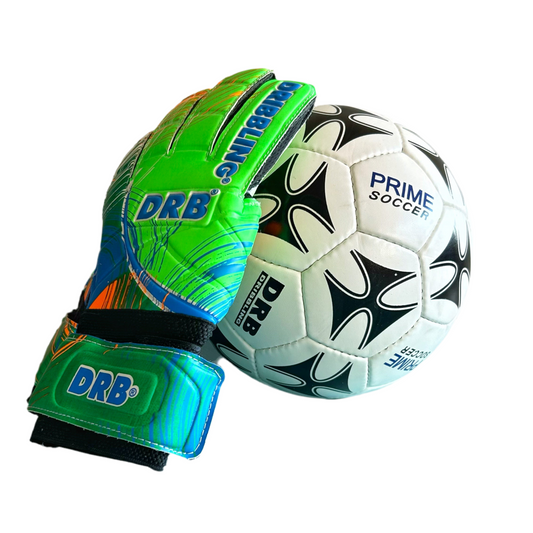 Balón De Fútbol Prime Nº5 + Guante De Arquero Jet Verde