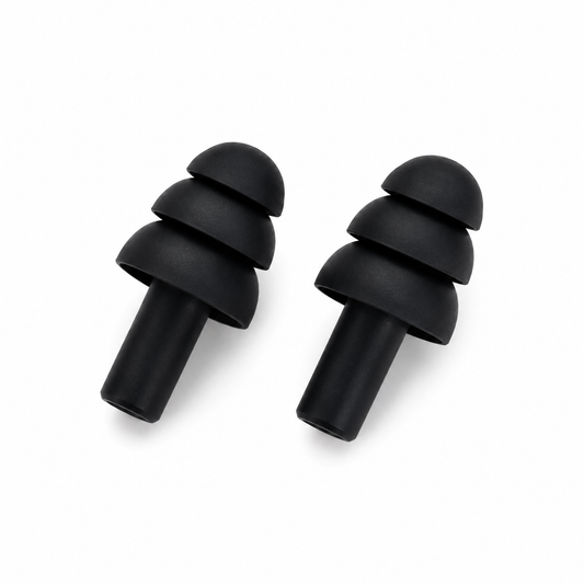 Tapón de oído Swimfit de silicona color negro, ideal para natación, entrenamiento en piscina y mayor comodidad durante el nado.