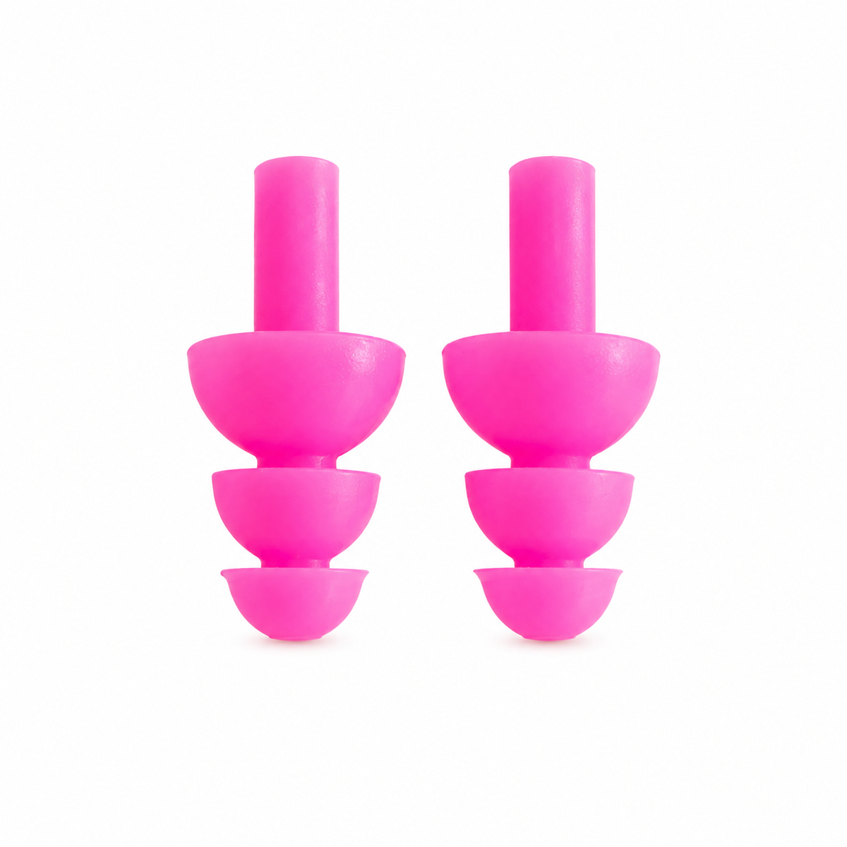 Tapón de oído Swimfit de silicona color rosado, ideal para natación, entrenamiento en piscina y mayor comodidad durante el nado.
