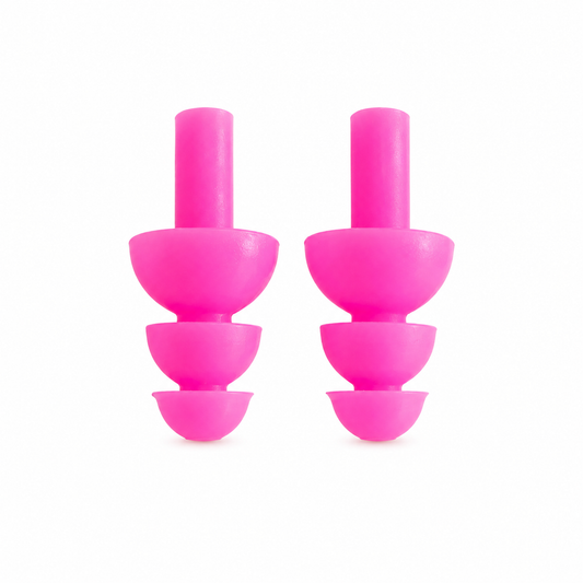 Tapón de oído Swimfit de silicona color rosado, ideal para natación, entrenamiento en piscina y mayor comodidad durante el nado.