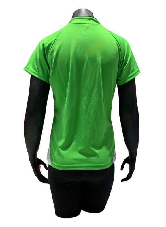 Camiseta dama Valquiria Verde claro - Blanco - Verde oscuro