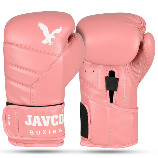 Guante de box rosado doble velcro