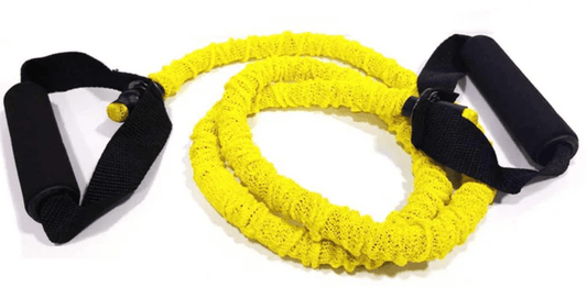 Banda de resistencia tubular con manilla amarilla de 40 - 45 LB Pro