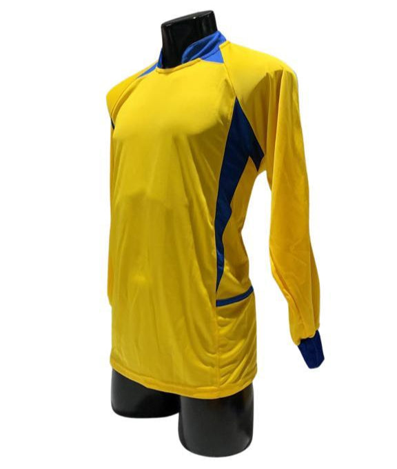 Camiseta manga larga Amarillo - Azul rey