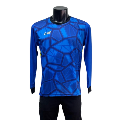 Camiseta manga larga azul