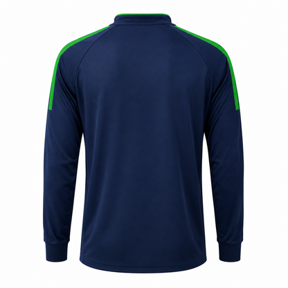 Camiseta manga larga Azul marino - Verde