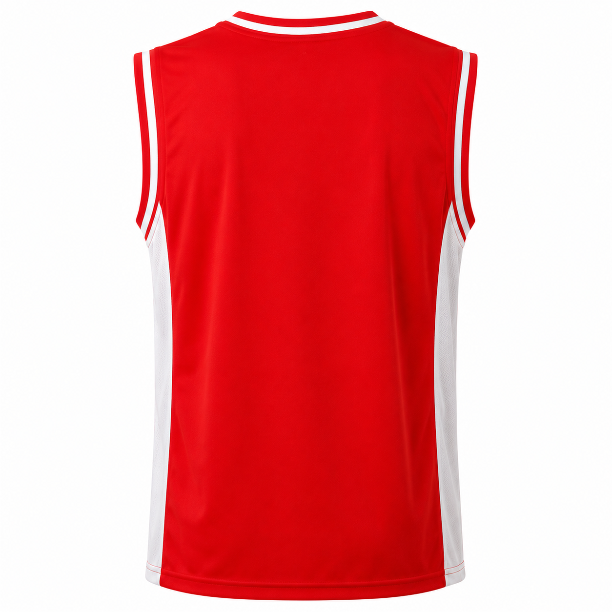 Camiseta Básquetbol Mundial Varón Rojo/Blanco DryFit Confección Nacional | LJS